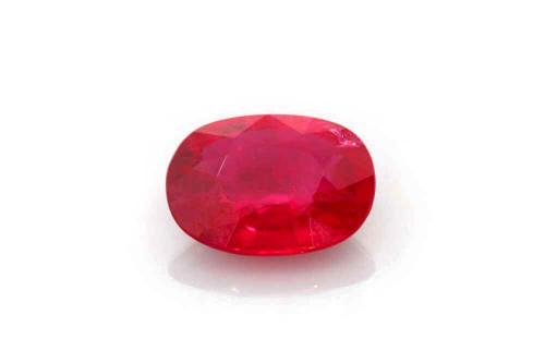 0.94 Carat Oval Ruby Gemstone – Vivid Intense Red