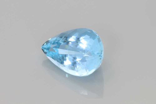 Pear Shape Aquamarine Gemstone – Vivid Rich Blue – 3.48 Carat