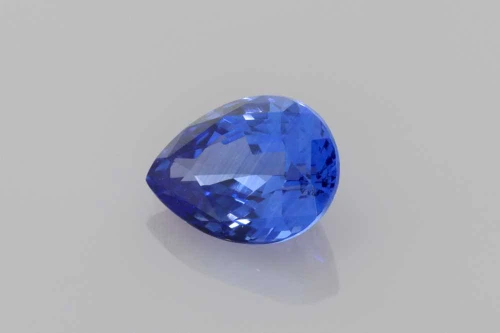 Pear Shape Blue Sapphire Gemstone, 1.56 Carat – Medium Intense