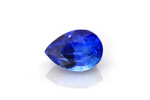 Pear Shape Blue Sapphire Gemstone – 0.98 Carat, Vivid Intense