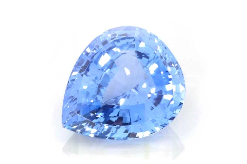 Pear Shape Blue Sapphire Gemstone – Medium Light – 15.31 Carat, GRS Certified