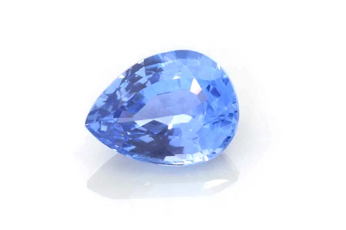 2.43 Carat Pear Shape Blue Sapphire Gemstone – Light, GIA Certified