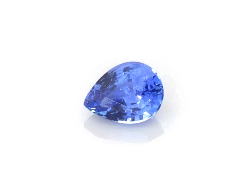 1.39 Carat Pear Shape Blue Sapphire Gemstone – Medium Intense, GIA Certified
