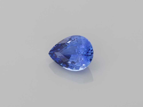 1.39 Carat Pear Shape Blue Sapphire Gemstone – Medium Intense, GIA Certified