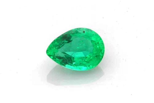 1.09 Carat Pear Shape Emerald Gemstone – Medium Intense Green