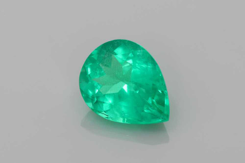 Pear Shape Emerald Gemstone, 3.79 Carat – Medium Intense Green, GIA Certified