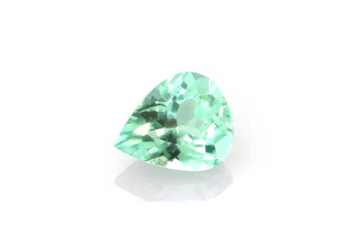 Pear Shape Mint Tourmaline Gemstone – 0.93 Carat, Vivid Intense Green, Unheated