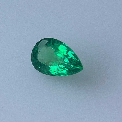 1.15 Carat Pear Shape Emerald Gemstone – Medium Intense Green