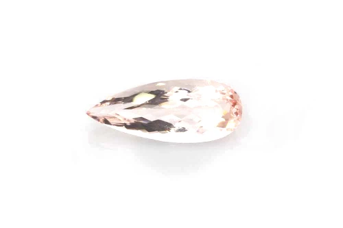 Pear Shape Peach Morganite Gemstone – 16.4 Carat – Medium Intense Orange-Pink-Peach