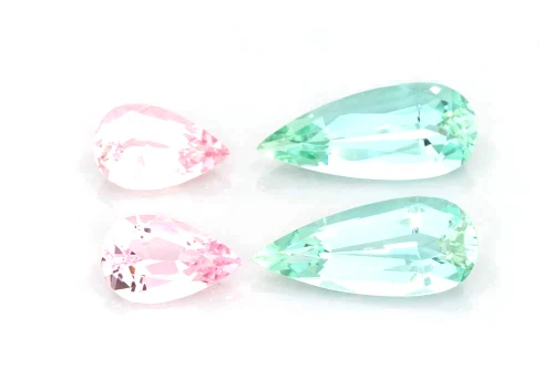 Pear Shape Pink Morganite Gemstone, 4.3 Carat – Vivid Intense