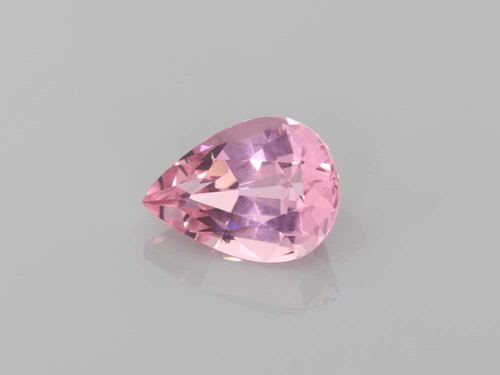 3.26 Carat Pear Shape Pink Tourmaline Gemstone, Medium Light