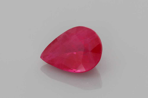 Vivid Intense Red Pear Shape Ruby Gemstone – 1.46 Carat