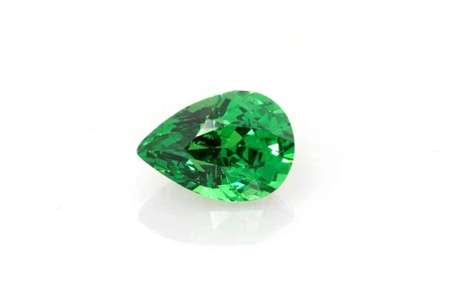 1.51 Carat Pear Shape Tsavorite Gemstone – Vivid Intense Green, Unheated