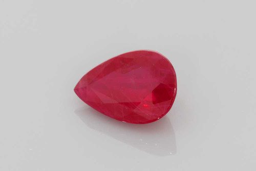 Pear Shape Ruby Gemstone 2.02 Carat Vivid Intense