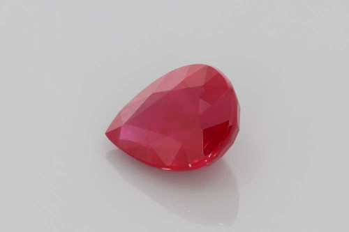 Pear Shape Ruby Gemstone 2.02 Carat Vivid Intense