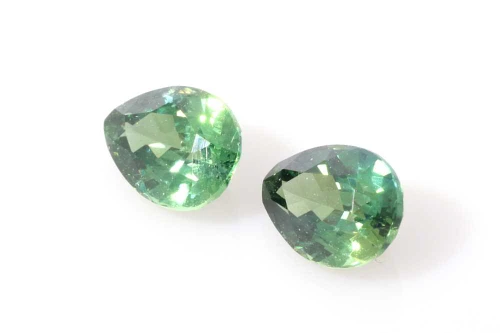 2.14 Carat Pear Shape Teal Sapphire Gemstone – Vivid Intense Green-Teal, Matched Pair