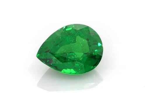 Pear Shape Tsavorite Gemstone, 1.33 Carat – Vivid Intense Green, Unheated