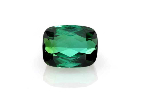 Rectangular Cushion Green Tourmaline Gemstone – Vivid Intense – 2.91 Carat