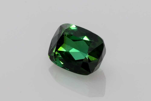 Rectangular Cushion Green Tourmaline Gemstone – Vivid Intense – 2.91 Carat