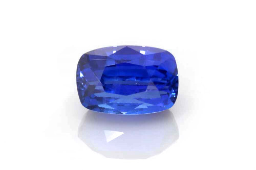 Vivid Rich Rectangular Cushion Blue Sapphire Gemstone – 2.59 Carat, GIA Certified