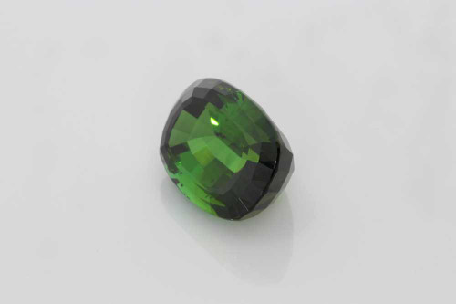 23.37 Carat Rectangular Cushion Green Tourmaline Gemstone, Vivid Intense