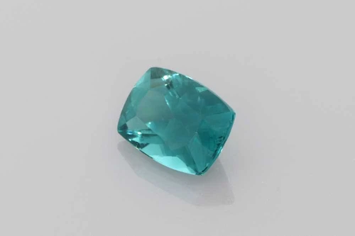 Rectangular Cushion Indicolite Blue Tourmaline Gemstone – 1.22 Carat, Vivid Intense Blue-Teal