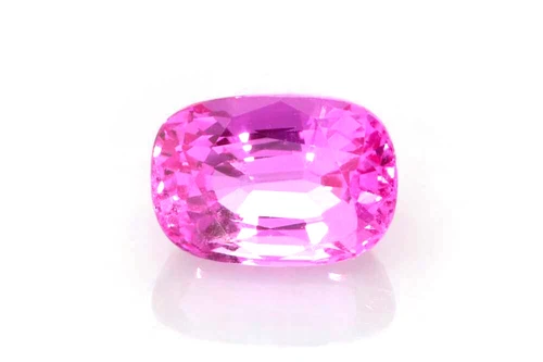 2.02 Carat Rectangular Cushion Pink Sapphire Gemstone – Vivid Intense
