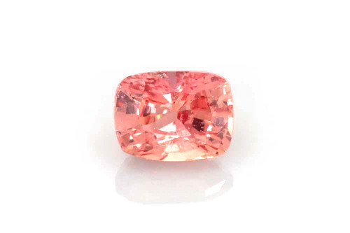 Rectangular Cushion Padparadscha Sapphire Gemstone – 1.01 Carat, Vivid Rich Pink-Peach