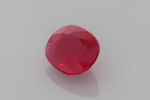 Rectangular Cushion Ruby Gemstone 1.24 Carat Vivid Intense