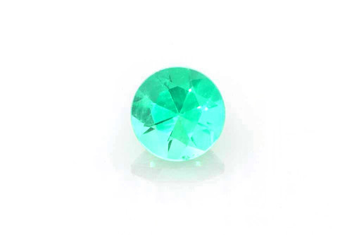 Round Emerald Gemstone – Medium Intense Green – 0.3 Carat