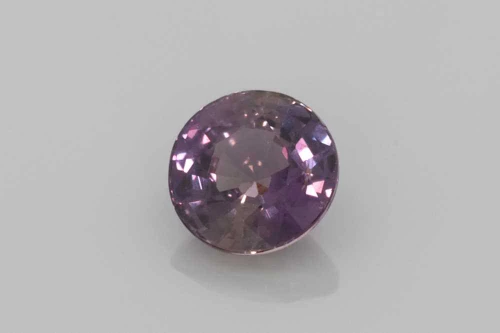 Vivid Intense Brown Round Champagne Sapphire Gemstone – 0.86 Carat