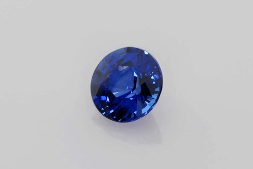 Vivid Intense Round Blue Sapphire Gemstone – 1.58 Carat