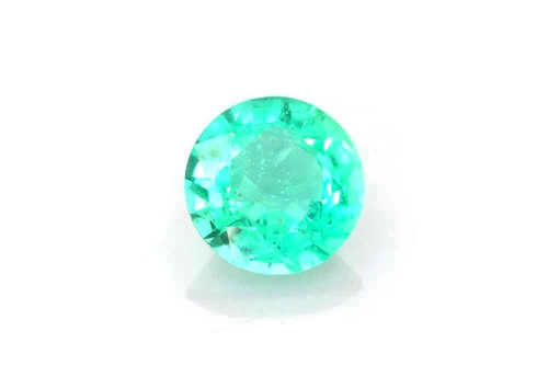 1.07 Carat Round Emerald Gemstone – Medium Light Green