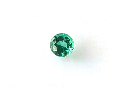 Round Emerald Gemstone – 0.54 Carat, Medium Light Green