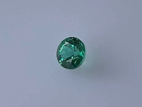 Round Emerald Gemstone – 0.54 Carat, Medium Light Green