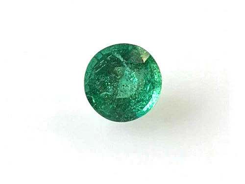 Round Emerald Gemstone, 1.02 Carat – Medium Intense Green