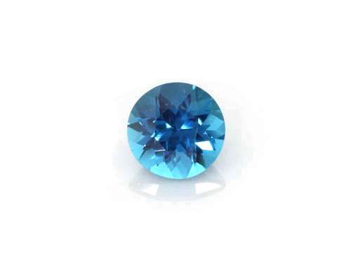 0.74 Carat Round Indicolite Blue Tourmaline Gemstone – Vivid Intense Blue-Teal