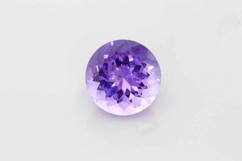 Vivid Intense Round Purple Amethyst Gemstone – 20.63 Carat