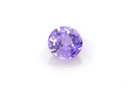 Round Purple Sapphire Gemstone – 0.77 Carat, Vivid Intense