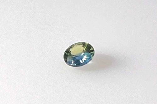0.42 Carat Round Teal Sapphire Gemstone, Vivid Intense Green-Teal