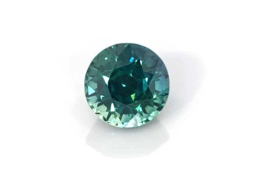 Round Teal Sapphire Gemstone – Vivid Intense Blue-Teal – 3.62 Carat, GIA Certified