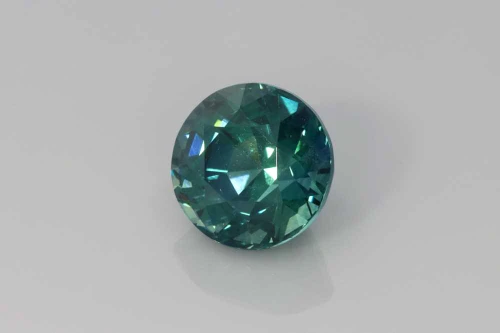 Round Teal Sapphire Gemstone – Vivid Intense Blue-Teal – 3.62 Carat, GIA Certified