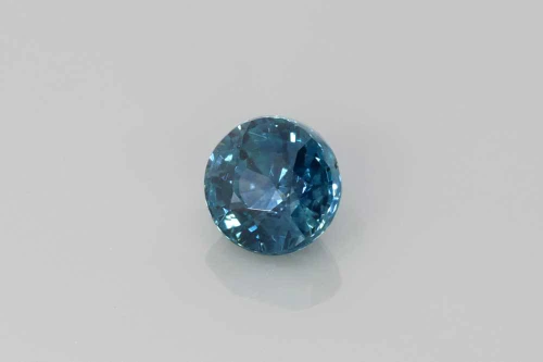 Round Teal Sapphire Gemstone, 1.06 Carat – Vivid Intense Blue-Teal, GIA Certified