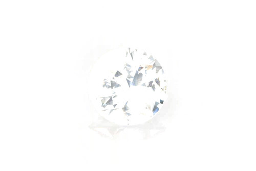 Round White Sapphire Gemstone – 3.06 Carat, Vivid Intense, Unheated, GIA Certified