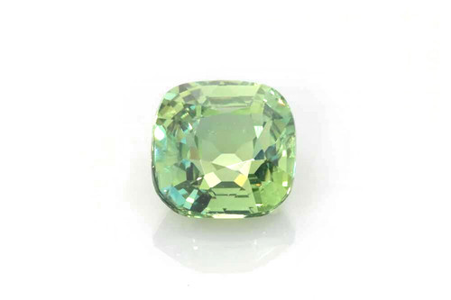 Square Cushion Green Sapphire Gemstone – 2.02 Carat – Medium Intense, Unheated, GIA Certified