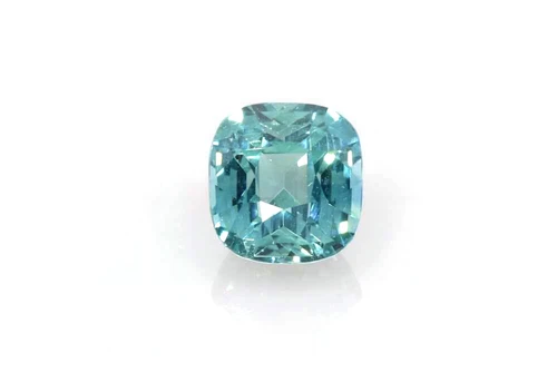 1.57 Carat Square Cushion Teal Sapphire Gemstone, Medium Intense Blue-Teal