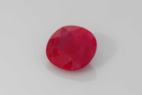 Square Cushion Ruby Gemstone 1.4 Carat Vivid Intense