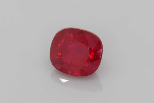 Square Cushion Ruby Gemstone 1.46 Carat Vivid Intense