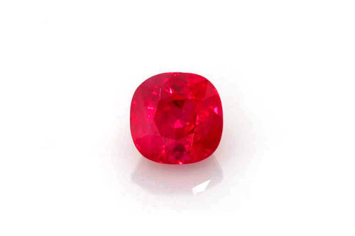 Square Cushion Ruby Gemstone 1.46 Carat Vivid Intense