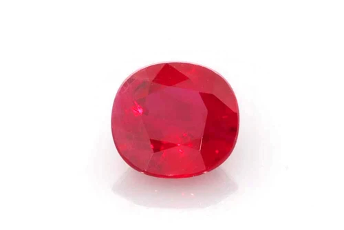 Square Cushion Ruby Gemstone 1.07 Carat Vivid Intense